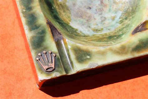 rolex marble ashtray|ROLEX VINTAGE GREEN 60'S MARBLE ASHTRAY Rare Good .